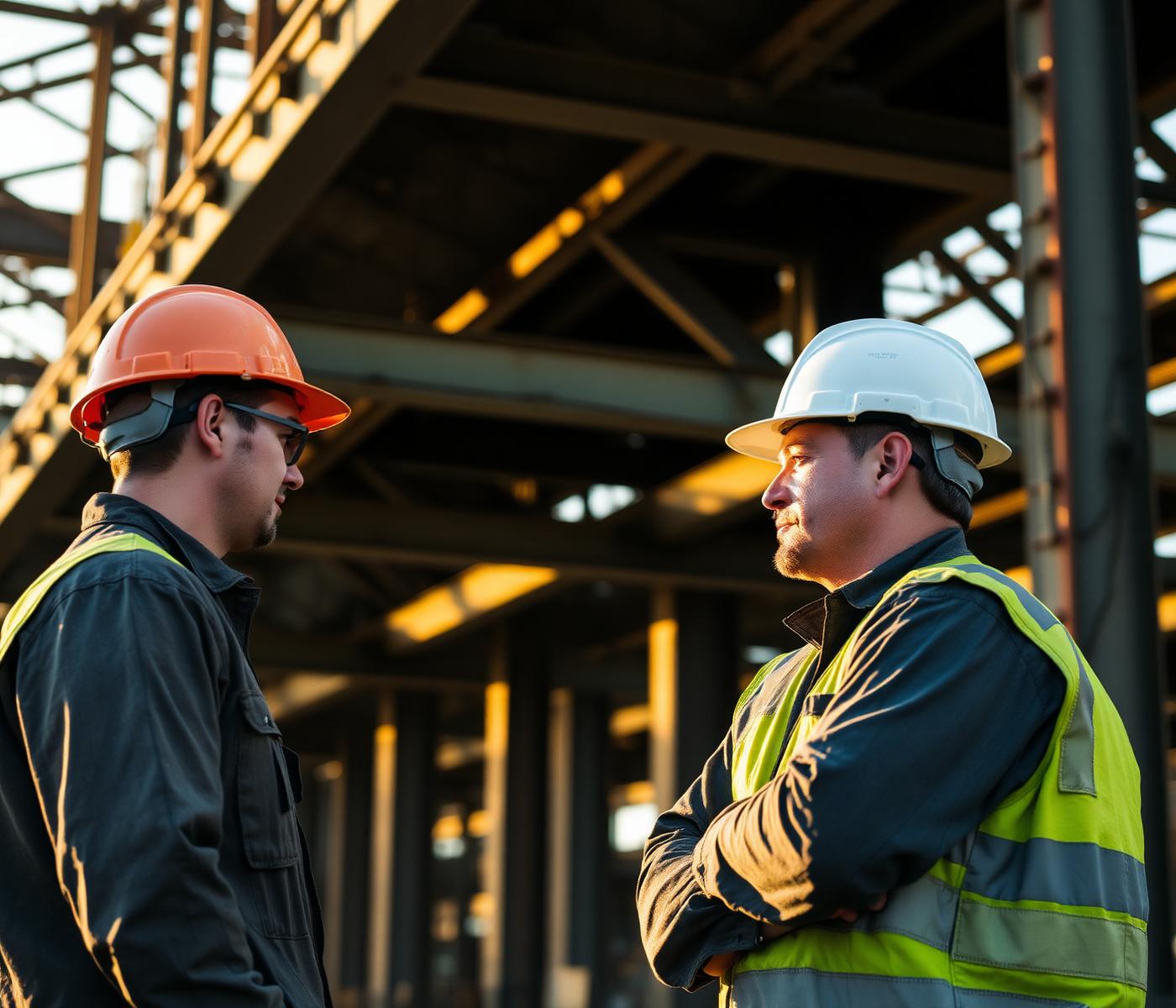 Bhagvati Engineering site engineers and fabricators on an industrial site